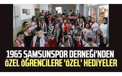 1965 Samsunspor Derneği'nden özel öğrencilere 'özel' hediyeler