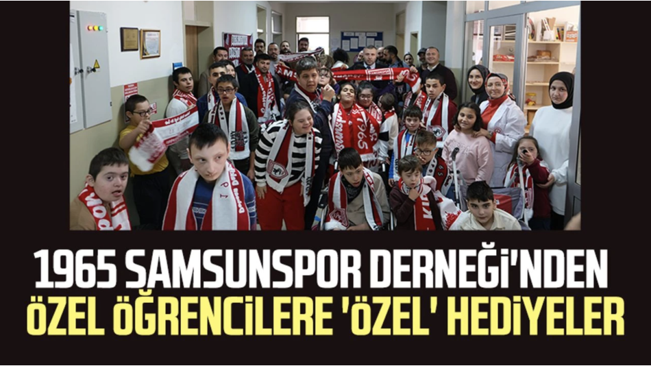 1965 Samsunspor Derneği'nden özel öğrencilere 'özel' hediyeler