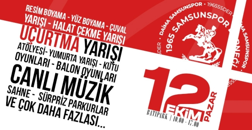 Bu Şehrin Çocukları Samsunsporludur Uçurtma Şenliği Batı Park’ta